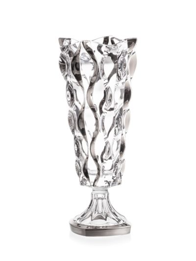 Kristallvase Samboa Platin 40,5 cm