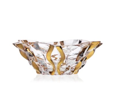 Kristallschale Samboa gold 30,5 cm