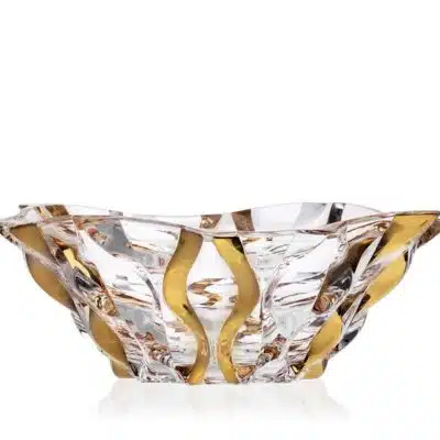 Kristallschale Samboa gold 30,5 cm