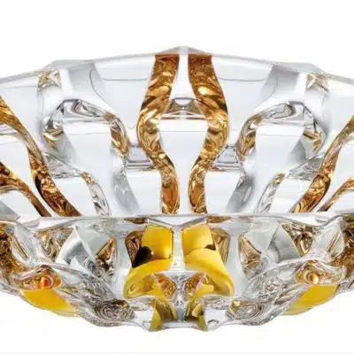Kristallschale Samboa gold 35 cm
