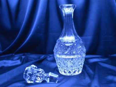 Kristallgeschliffene Flasche 750 ml – Bild 2