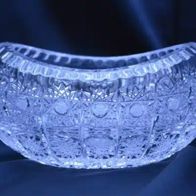 Kristallgeschliffene Gondelschale 15 cm