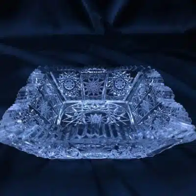 Geschliffene Kristallschale 12,5 cm