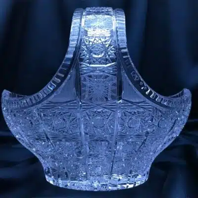 Kristallgeschliffener Dekokorb 20 cm