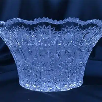 Geschliffene Kristallschale 20 cm