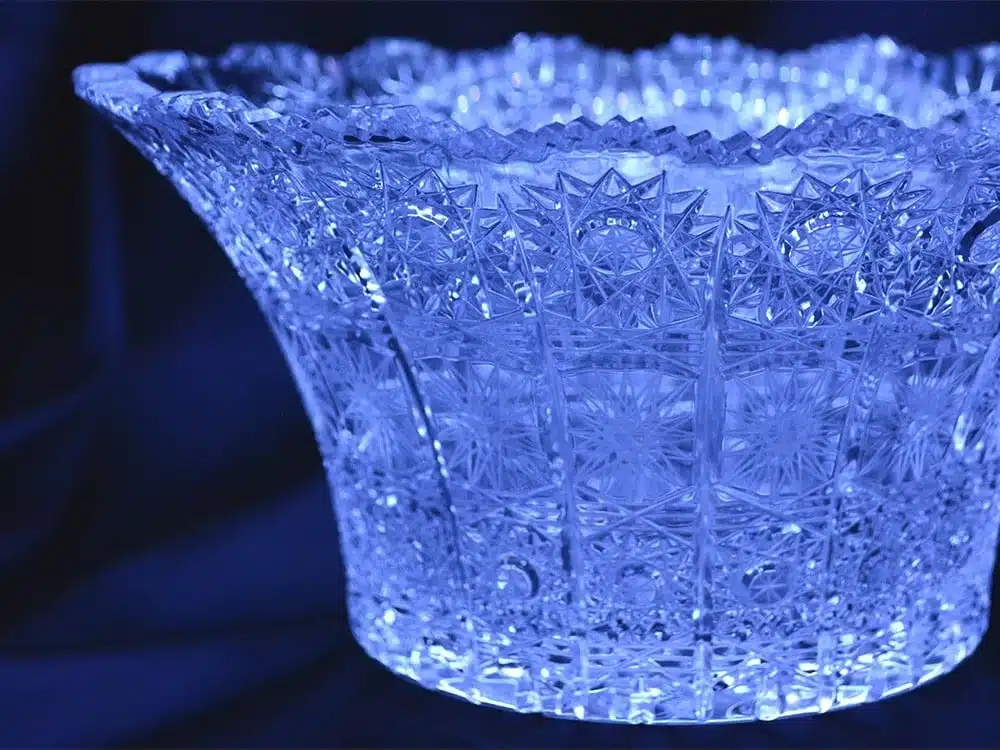 Geschliffene Kristallschale 20 cm – Bild 4