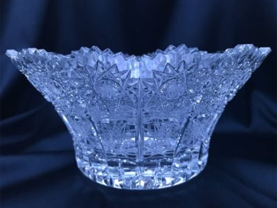 Geschliffene Kristallschale 16 cm