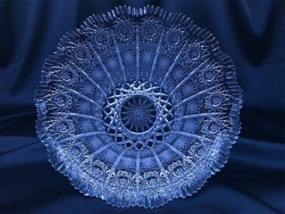 Geschliffene Kristallschale 16 cm – Bild 2