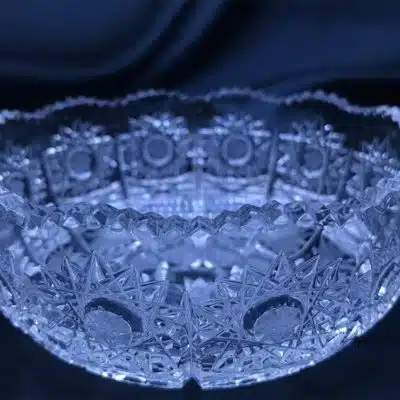 Geschliffene Kristallschale 12 cm