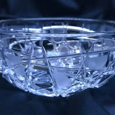 Geschliffene Kristallschale 12 cm