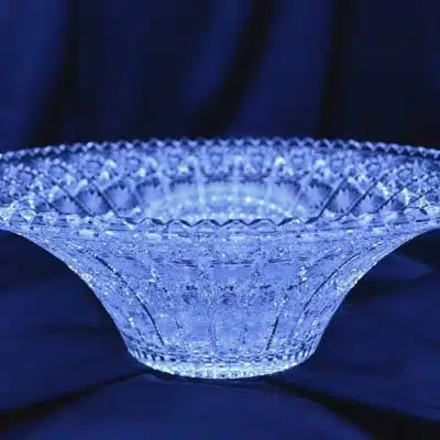Geschliffene Kristallschale 36 cm