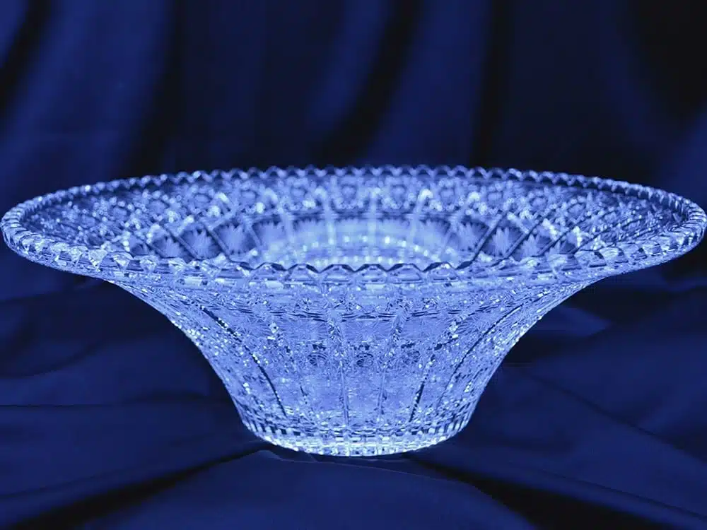 Geschliffene Kristallschale 36 cm