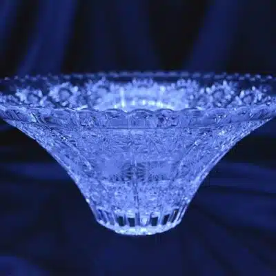Geschliffene Kristallschale 30 cm