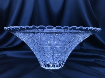Geschliffene Kristallschale 30 cm – Bild 2