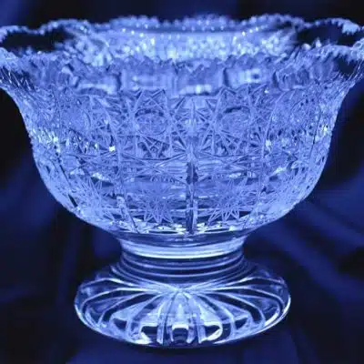 Geschliffene Kristallschale 15 cm