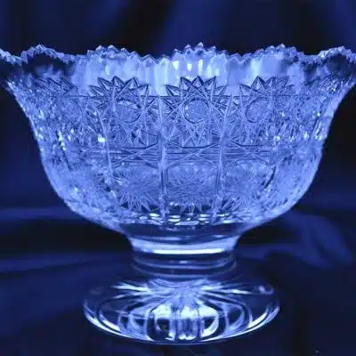 Geschliffene Kristallschale 20 cm