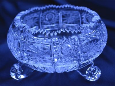 Geschliffene Kristallschale 11 cm