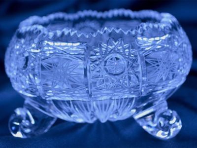Geschliffene Kristallschale 11 cm – Bild 2