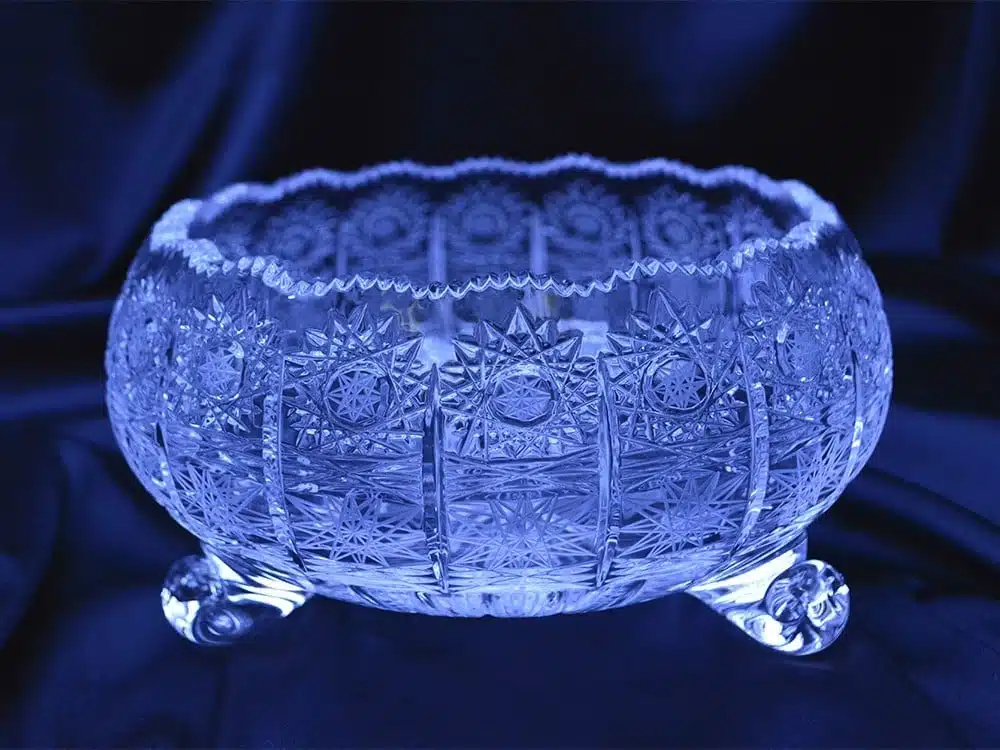 Geschliffene Kristallschale 20 cm