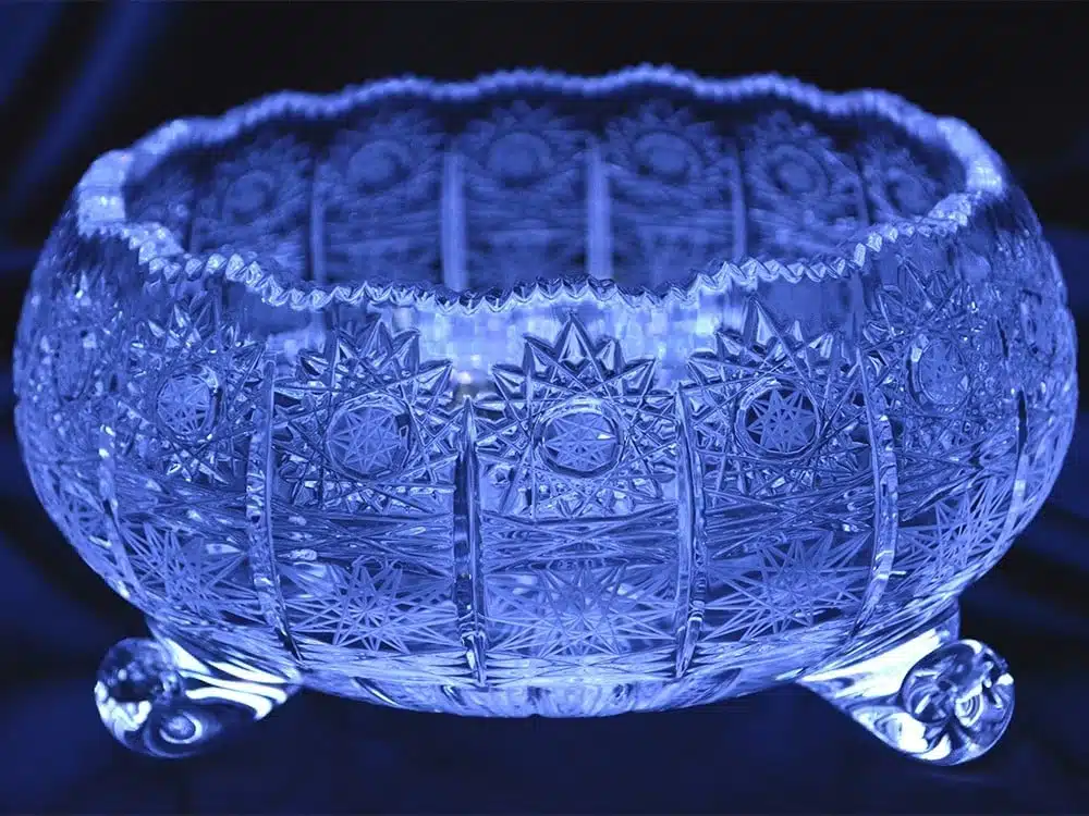 Geschliffene Kristallschale 20 cm – Bild 2