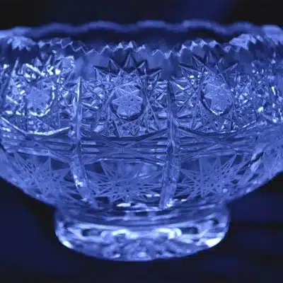 Geschliffene Kristallschale 15 cm