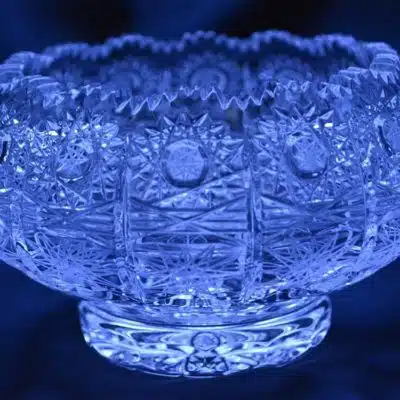 Geschliffene Kristallschale 13 cm