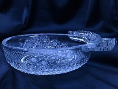 Kristallgeschliffene Schüssel Pflaume 12 cm – Bild 3