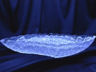 Geschliffene Kristallschale 45 cm – Bild 2
