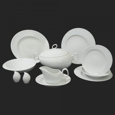 Porzellan-Lunchset für 6 Personen, Futuorna-Ornament – Bild 2