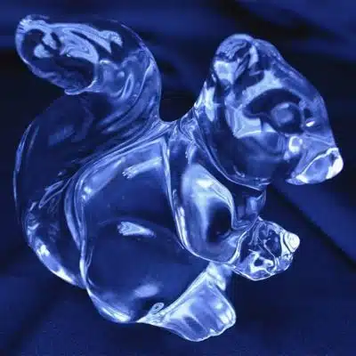Kristallgeschliffenes Deko-Eichhörnchen 8 cm