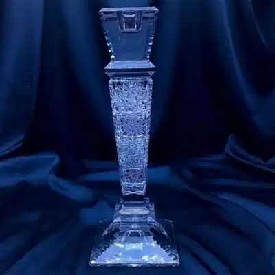 Kerzenhalter aus geschliffenem Kristall, 25,5 cm