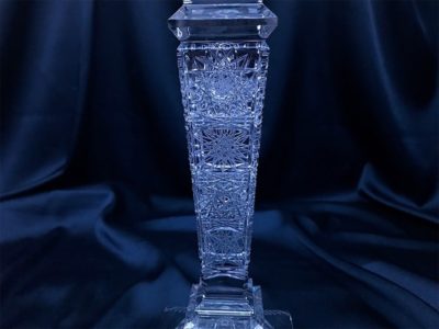 Kerzenhalter aus geschliffenem Kristall, 25,5 cm – Bild 3