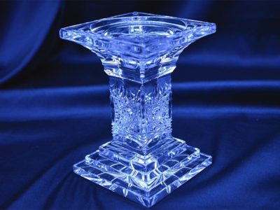Kerzenhalter aus geschliffenem Kristall, 13,5 cm