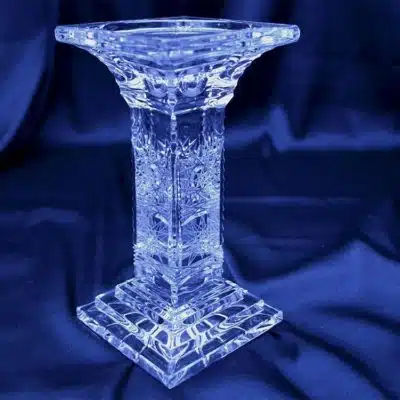 Kerzenhalter aus geschliffenem Kristall, 18 cm