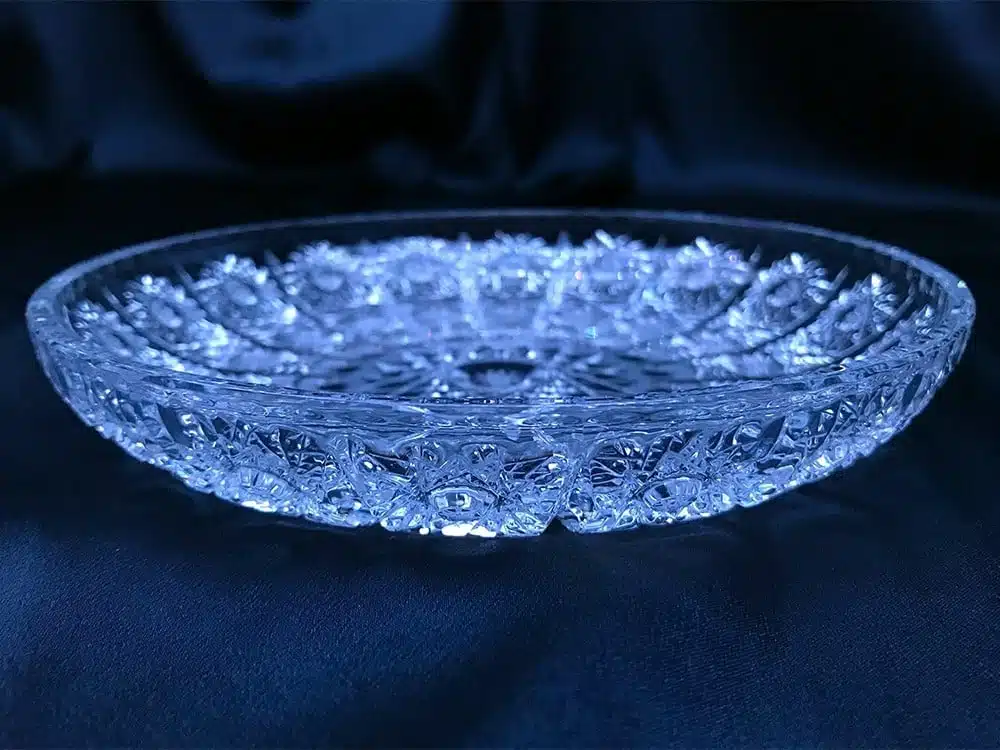 Kristallgeschliffener Teller 18 cm – Bild 2