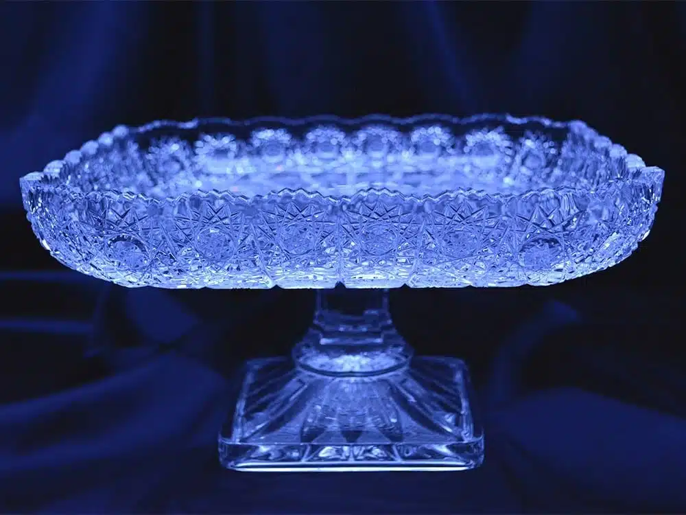 Kristallgeschliffener Teller auf Sockel 26 cm – Bild 3