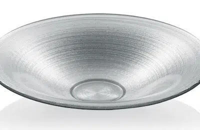 Schüssel BOMBEI Platin D41 cm H7,5 cm