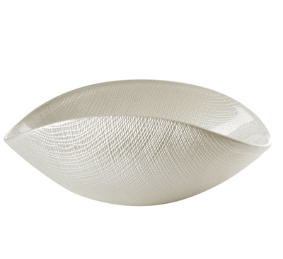 Schüssel BURA weiße Perle 18x9 cm