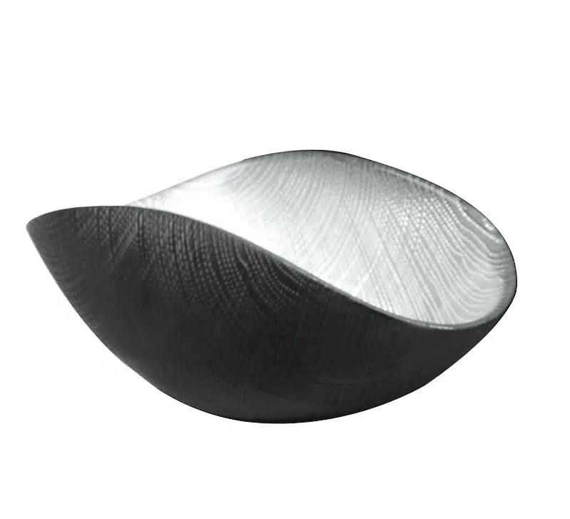BURA Schüssel schwarz matt / silber 18x9 cm