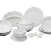 Lunchset für 6 Personen Ophelis bunte Blume