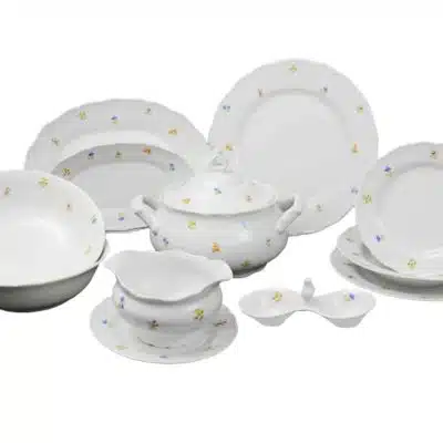 Lunchset für 6 Personen Ophelis bunte Blume