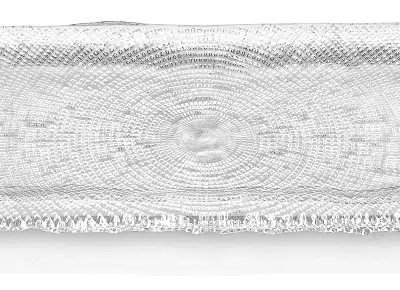 Tablett DIAMAN klar 53 x 17 cm H1,5 cm