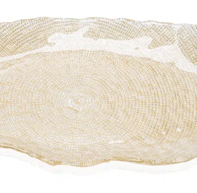 Tablett FOL Goldglitter 32 x 22,5 cm