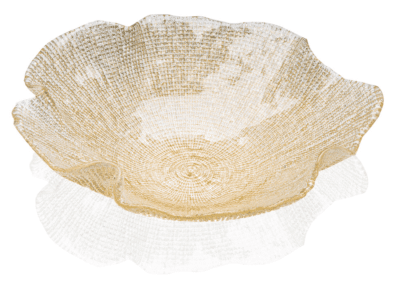 Schüssel FOL Goldglitter D33 cm