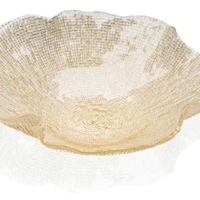 Schüssel FOL Goldglitter D33 cm