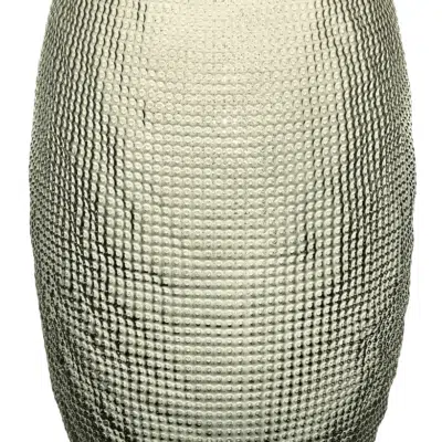 Vase DIAMAN beige H29 cm T17,5 cm