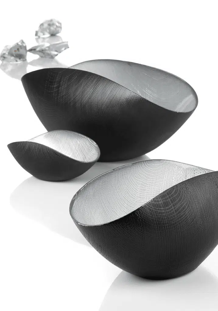 BURA Schüssel schwarz matt / silber 18x9 cm – Bild 2