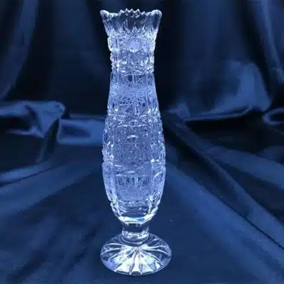 Geschliffene Kristallvase 15 cm