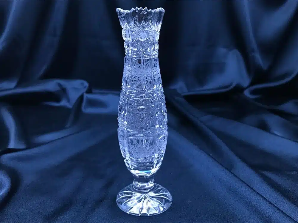 Geschliffene Kristallvase 15 cm