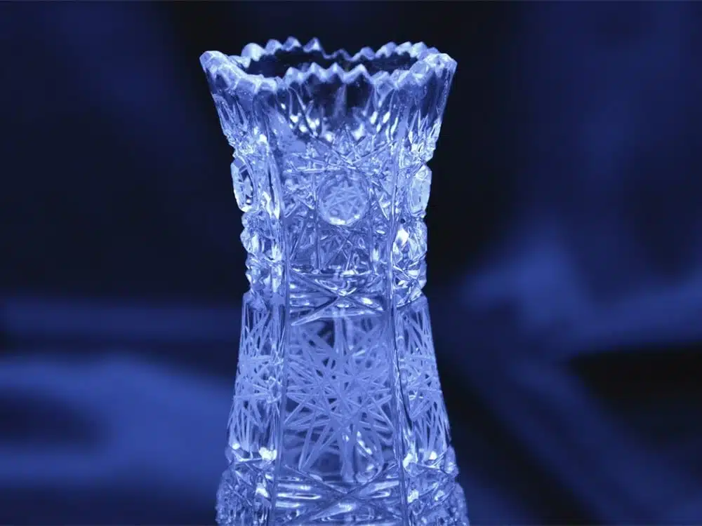Geschliffene Kristallvase 15 cm – Bild 2